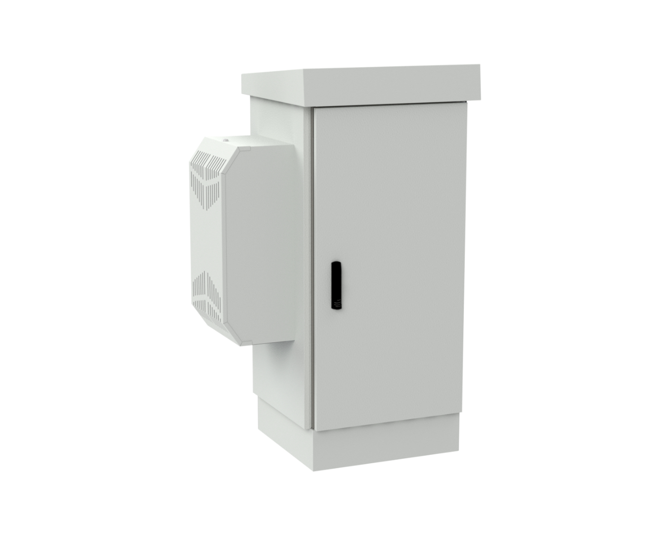 Outdoor cabinets - free-standing with air conditioner: SZWDK-690/1430/610-720W-P-T-19"-24-S-R7035